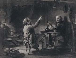 Illustratie voor Auld Lang Syne door Robert Burns