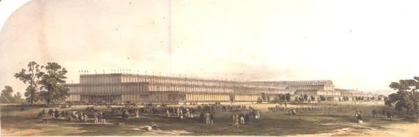Gebouw voor de Grote Tentoonstelling in Londen 1851