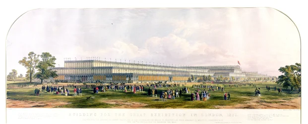 Gebouw voor de Grote Tentoonstelling in Londen, 1851