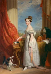 Dutch: Portret van koningin Victoria van Engeland als prinses Portrait of Queen Victoria of England when Princess