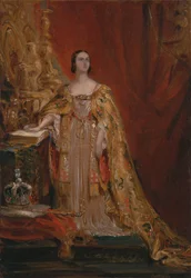 Koningin Victoria legt de kroningseed af, 28 juni 1838