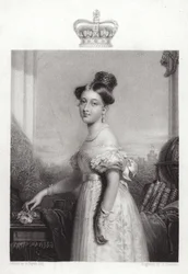 Koningin Victoria op 18-jarige leeftijd