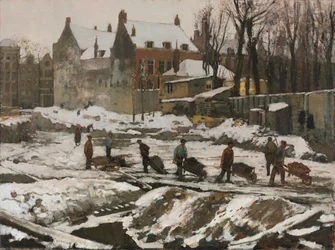 Bouwplaats in Amsterdam