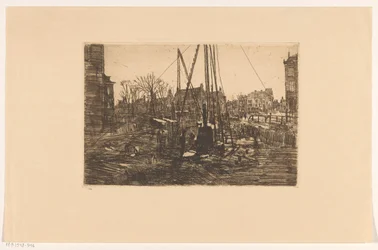 Heiwerk in de Raadhuisstraat in Amsterdam