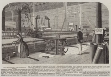 Katoenfabricage op de Internationale Tentoonstelling, Platt