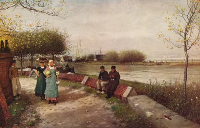 Een Uitwisseling van Groeten, c1900