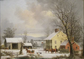 Winter op het platteland (1857)