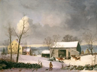 Winter op het Platteland, ca. 1858