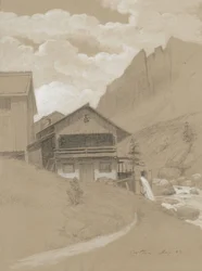 Huis in de Alpen, Cortina, 1883