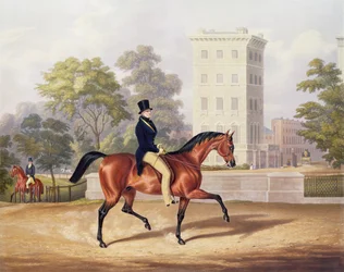 De Markies van Anglesea te Paard in Hyde Park, in zijn 80e jaar, gegraveerd door J. Harris, 1847