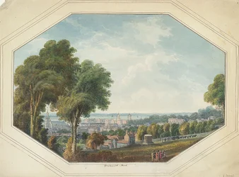 Greenwich vanaf het punt, c.1820