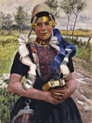 Nederlandse pracht, een Marken-meisje