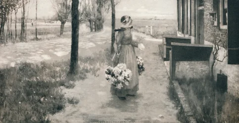 Bloemenmeisje in Nederland, 1887, 1912