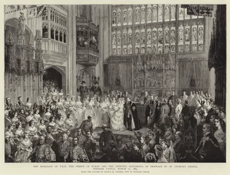 Het Huwelijk van ZKH De Prins van Wales en de Prinses Alexandra van Denemarken in St George
