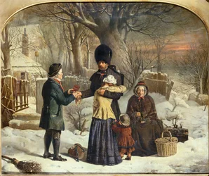 Het afscheid van de soldaat, het geschenk van de ouders [Vertrek naar de Krim]