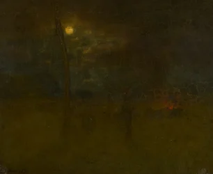 De maan bij nacht