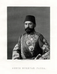 Ahmed Muhtar Pasja, officier in het Franse en Ottomaanse leger, 19e eeuw