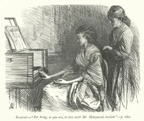 Illustratie voor The Good-Natured Man (gravure)