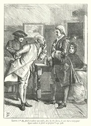 Illustratie voor The Good-Natured Man (gravure)