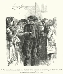 Illustratie voor The Vicar of Wakefield (gravure)