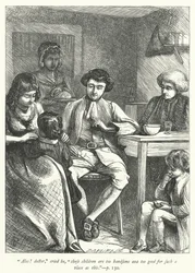 Illustratie voor The Vicar of Wakefield (gravure)