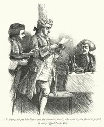 Illustratie voor The Vicar of Wakefield (gravure)