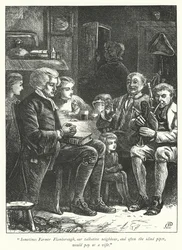 Illustratie voor The Vicar of Wakefield (gravure)