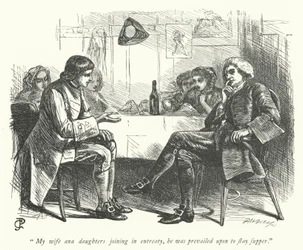 Illustratie voor The Vicar of Wakefield (gravure)