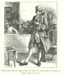Illustratie voor The Vicar of Wakefield (gravure)