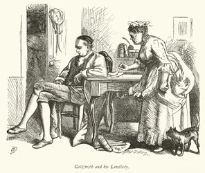 Oliver Goldsmith en zijn Hospita