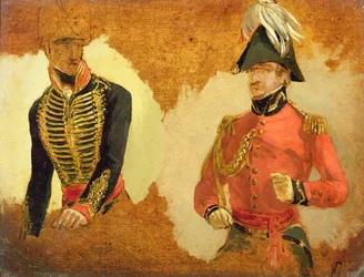 Studies van Koninklijke Artillerie-uniformen en van een A.D.C. aan de Opperbevelhebber: een studie voor 