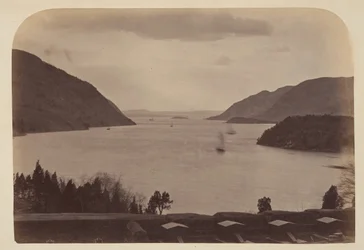 Hudson River gezien vanaf de United States Military Academy in West Point, New York, 1867
