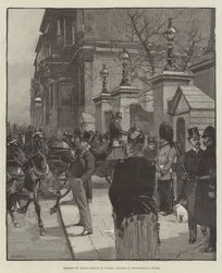 Ziekte van Prins George van Wales, Bezoekers bij Marlborough House