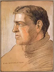 Portret van Shackleton, uit 