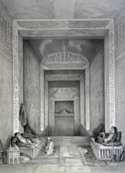 Interieur van een Tempel, Egypte, 19e eeuw