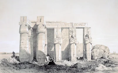 Het Ramseion, Luxor, Egypte