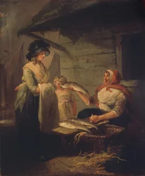 Visvrouw, eind 1780s