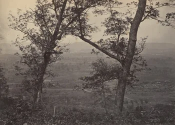 Orchard Knob vanaf Mission Ridge, 1860s