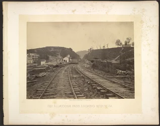 De Allatoona Pass in noordelijke richting, Georgia