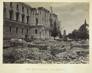 Het nieuwe Capitool, Columbia, SC, 1865