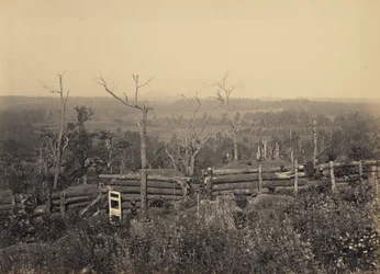 Gezicht op Kennesaw Mountain, Georgia