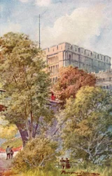 Het kasteel vanuit de slotgardens