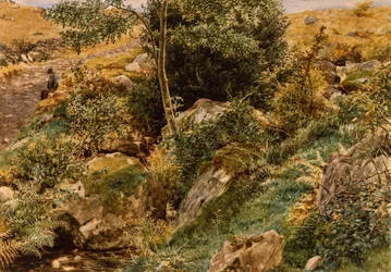 Herfst in de heuvels van Wales door George Price Boyce, RWS