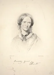 Charlotte Brontë, gegraveerd door Walker & Boutall