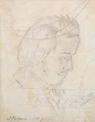 Portretkop van Samuel Palmer