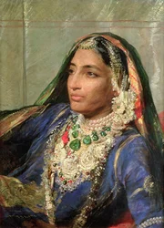 Portret van Rani Jindan Singh, In Een Indiase Sari