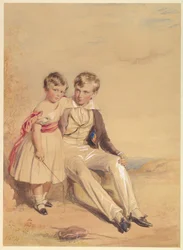 Portret van twee kinderen