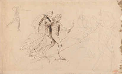Apollo, Diana en de Ruiter voor ’De dood van de kinderen van Niobe’