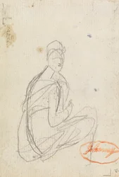 Figurenstudie van een vrouw