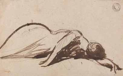 Prostrate vrouw